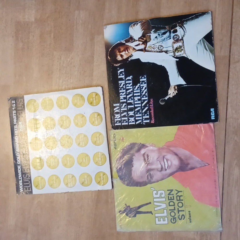Elvis Presley vinyl record albums 5 lps